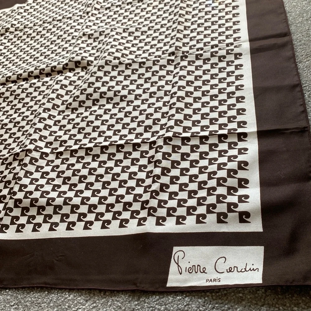 Vintage Pierre Cardin Square Scarf - Picture 1 of 7